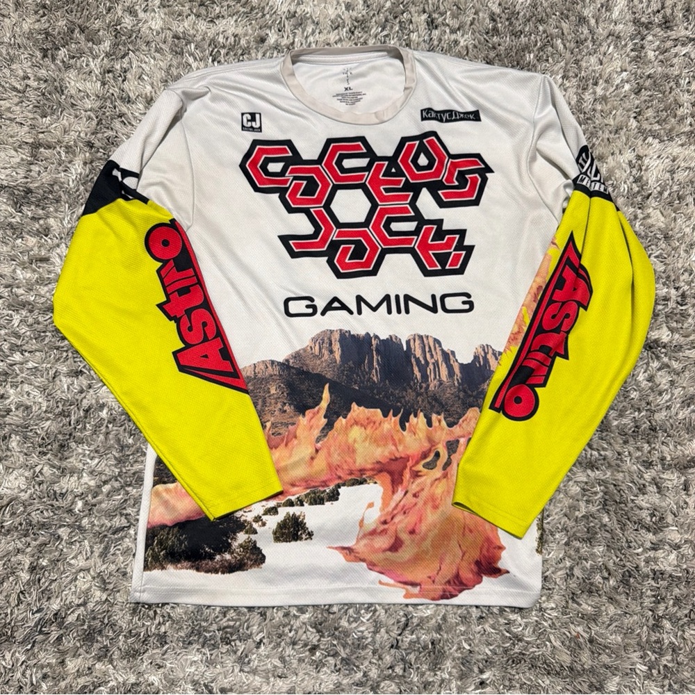 Cactus Jack by Travis Scott White and Yellow Jersey